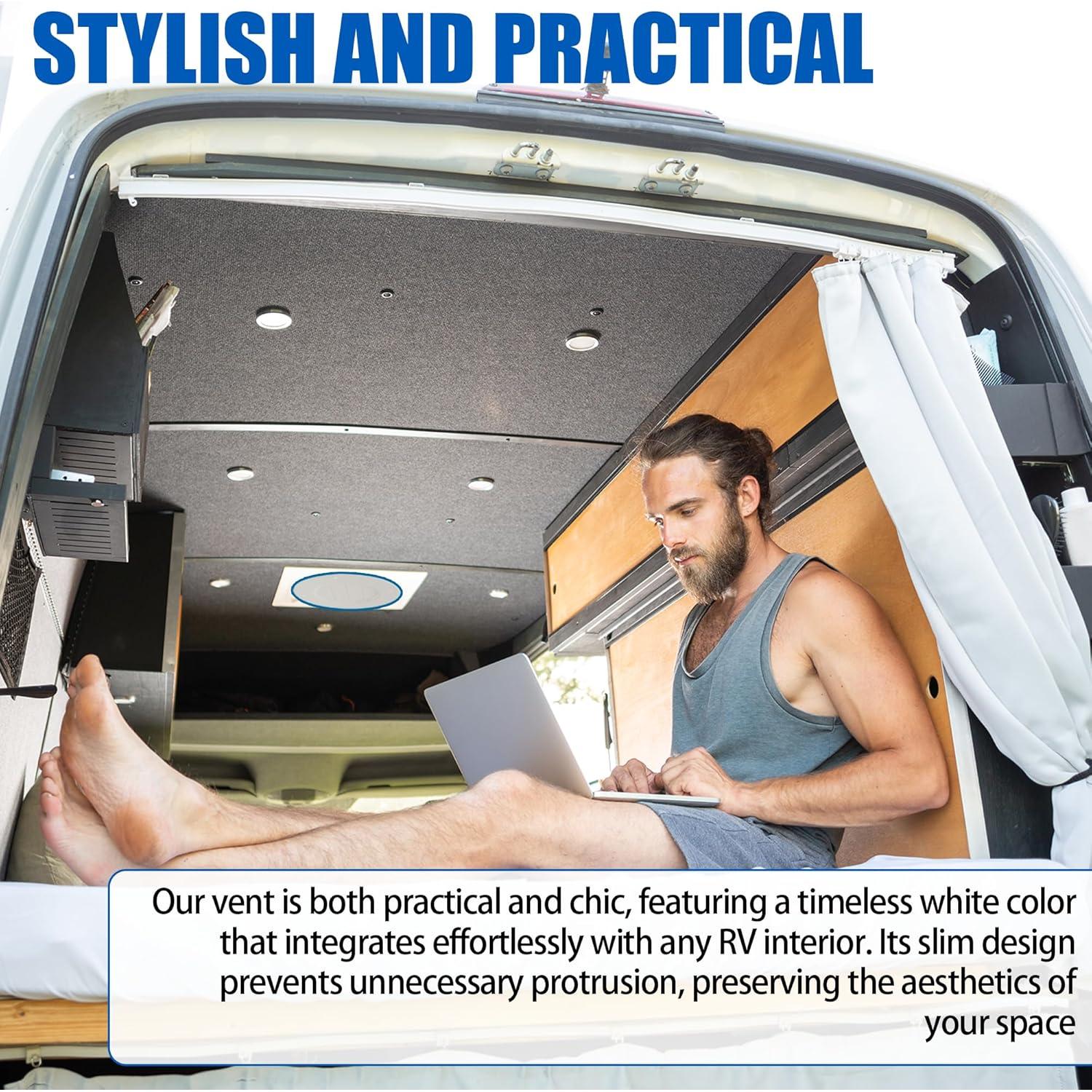 Cubiertas de Ventilación de Techo para RV Calvana 5 Piezas