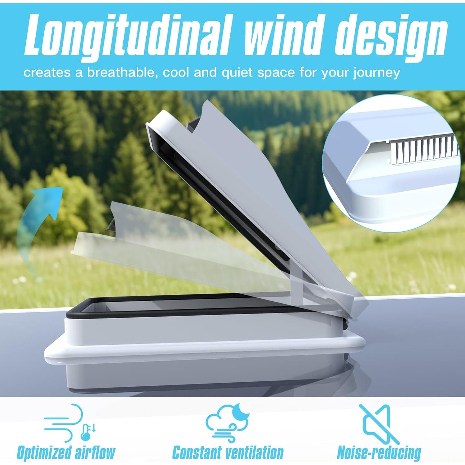 Cubierta de Ventilación para Techo de RV ACOVER 14"x14"