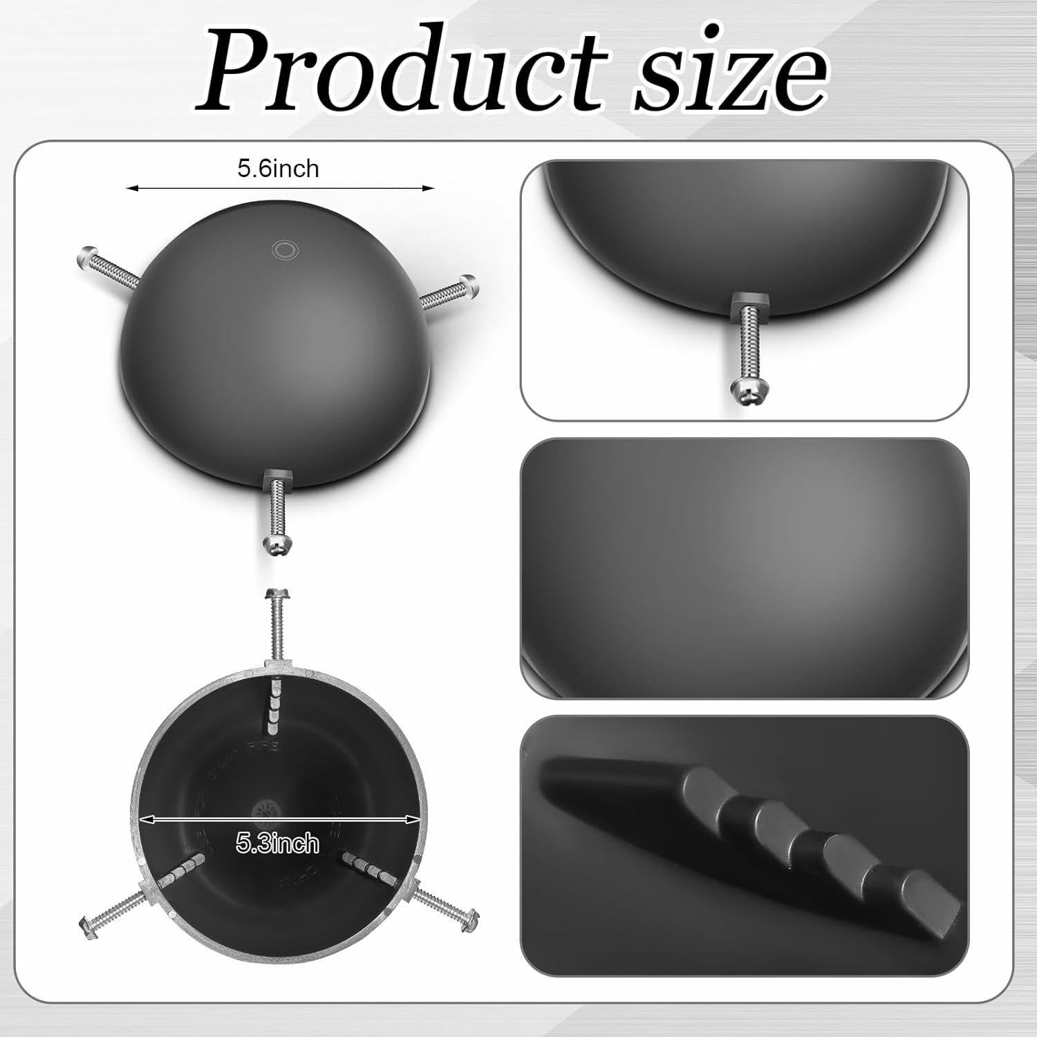 4 Tapas de Ventilación en Forma de Hongo DoubleFill 14.4 cm