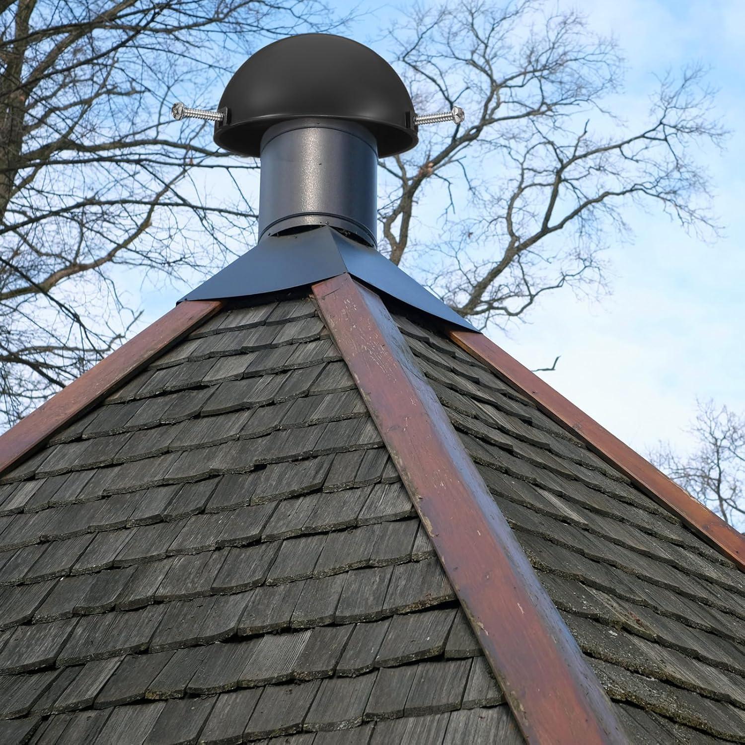 4 Tapas de Ventilación en Forma de Hongo DoubleFill 14.4 cm