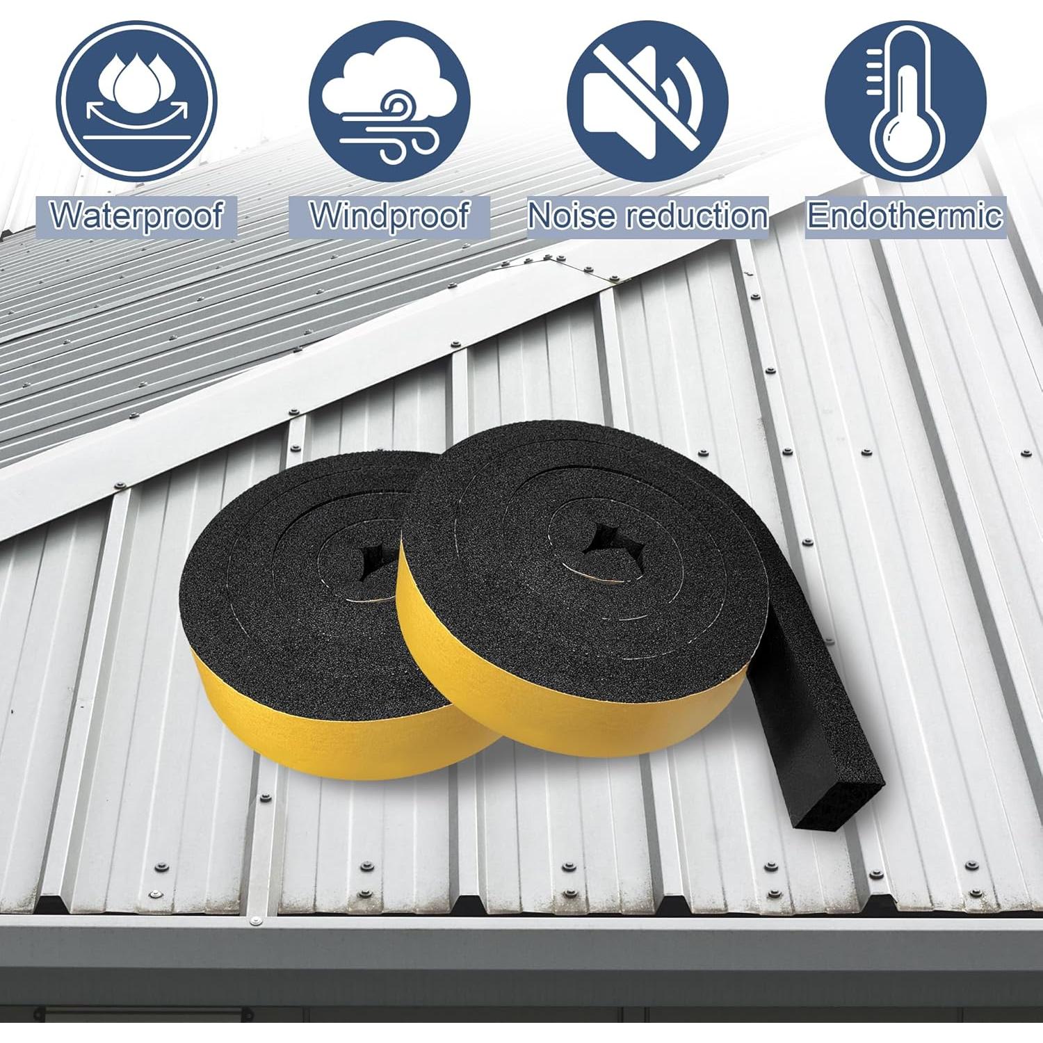 Tiras de Cierre de Espuma Autoadhesivas SFNSM 6.6ft PU