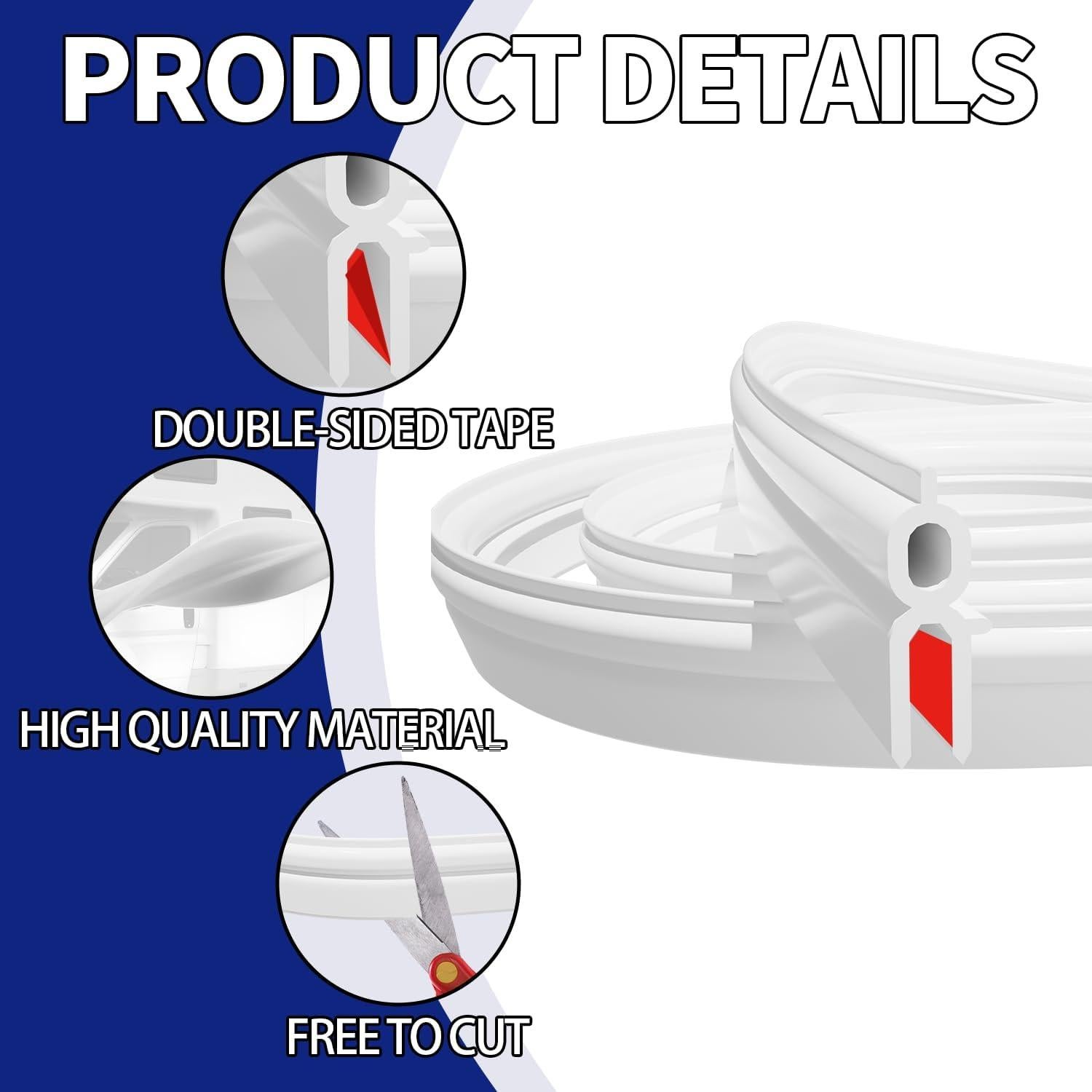 Sello de Ventilación de Techo LCGAOYA 196" Blanco