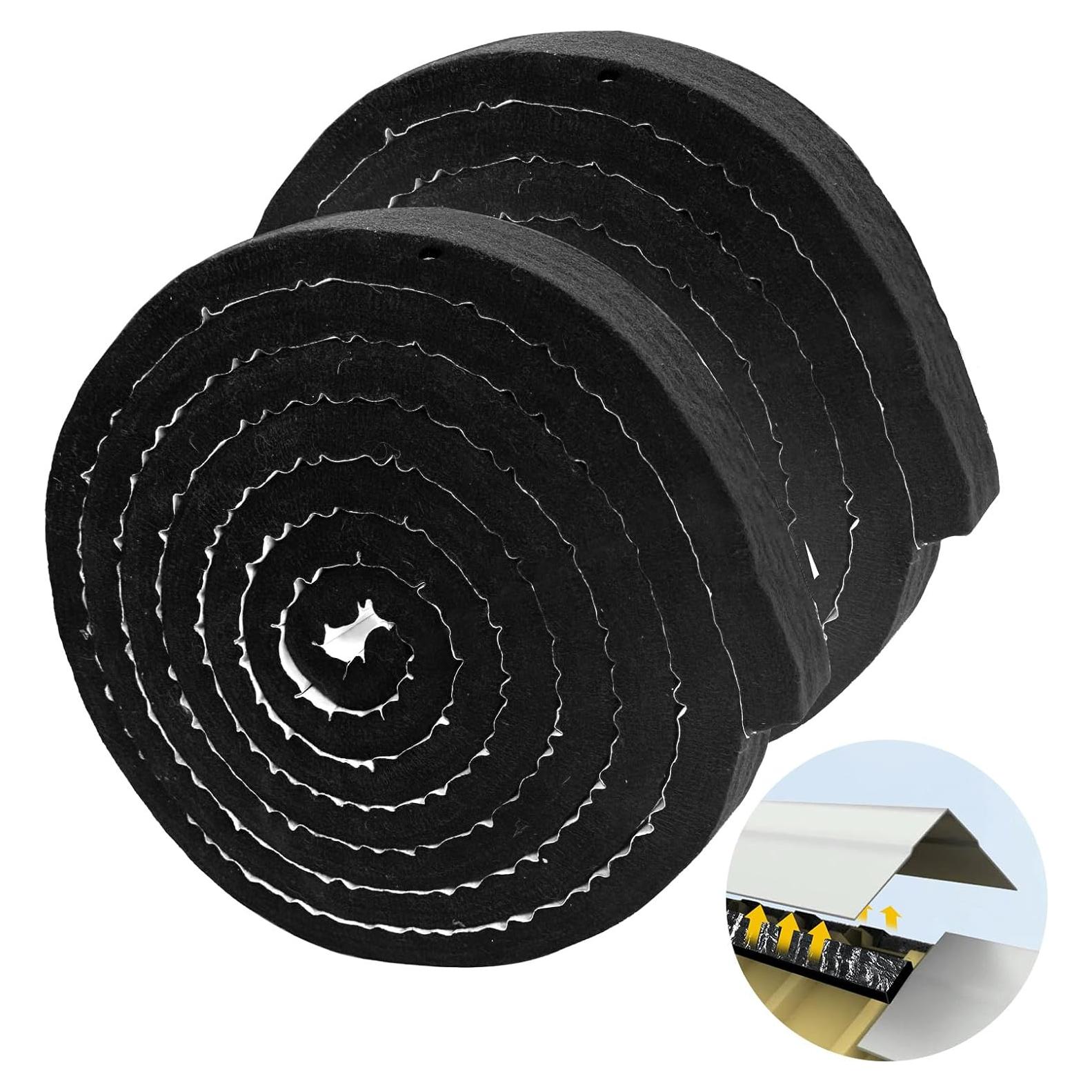 Tiras de Cierre de Techo de Metal KEOHOLI - 2 Piezas 448.2 cm