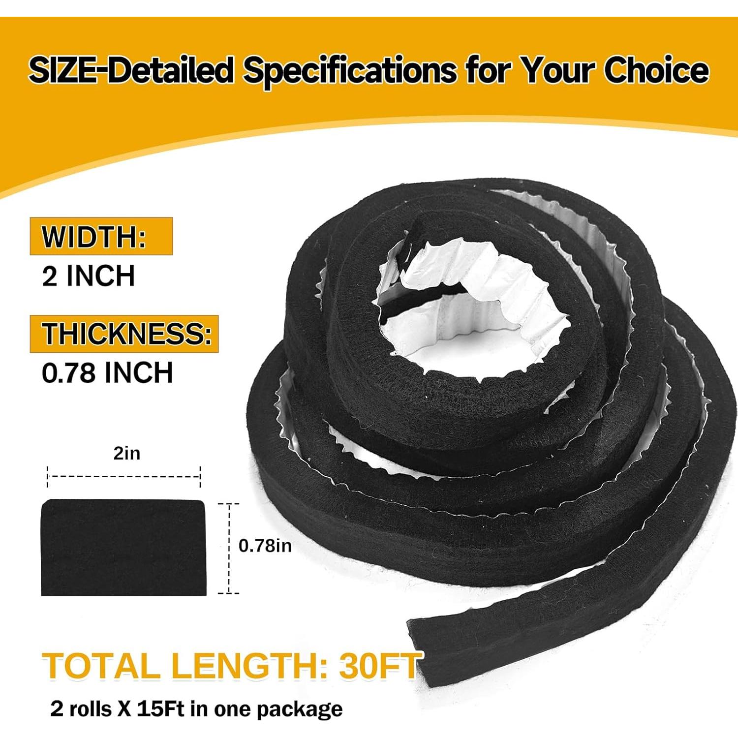 Tiras de Cierre de Techo de Metal KEOHOLI - 2 Piezas 448.2 cm