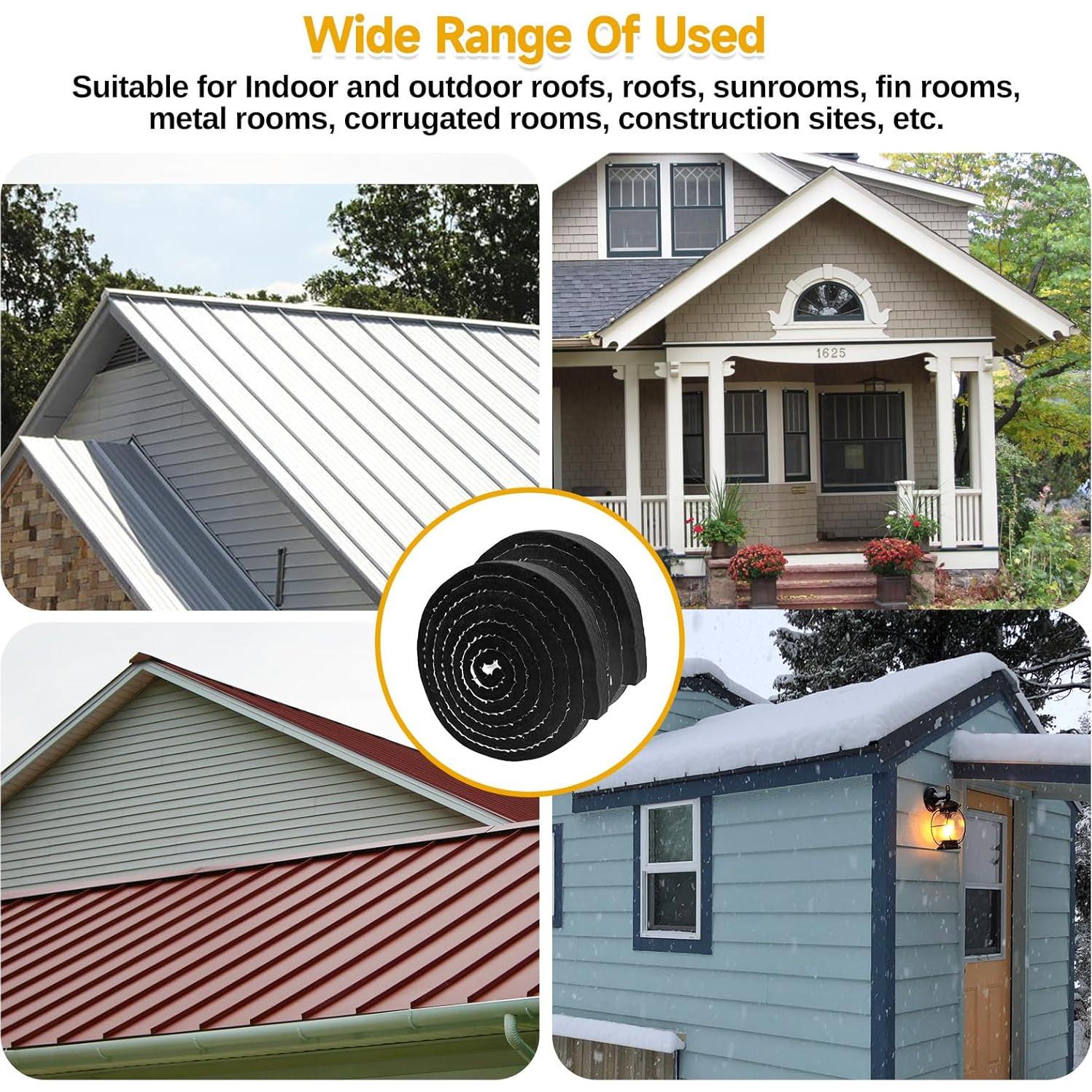 Tiras de Cierre de Techo de Metal KEOHOLI - 2 Piezas 448.2 cm