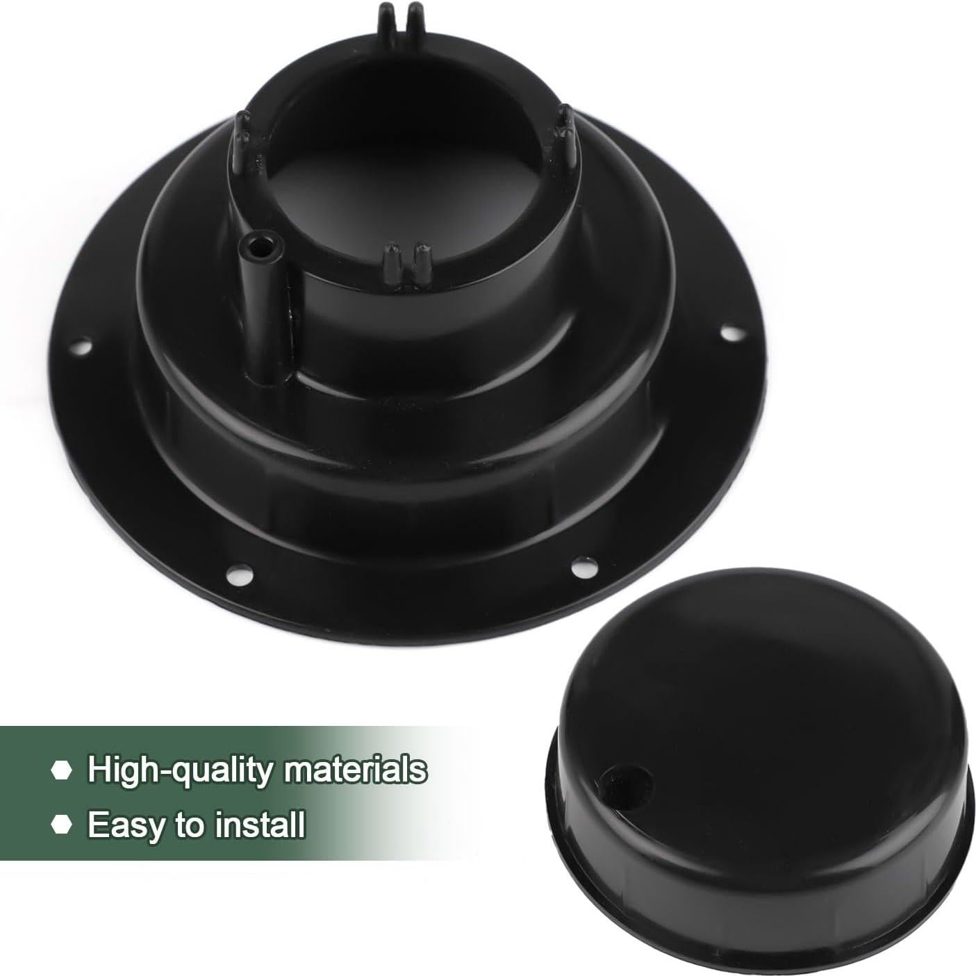 Cubierta de Ventilación de Techo RV Plástico Negro 13.4cm