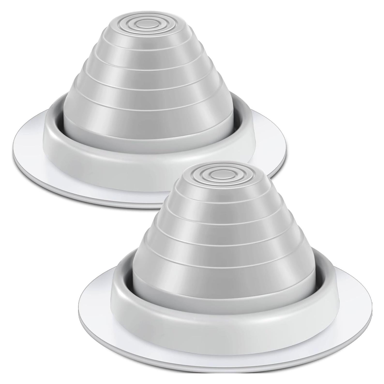 2 Botas de Flashing para Tuberías 1/4 a 5 EPDM Gris