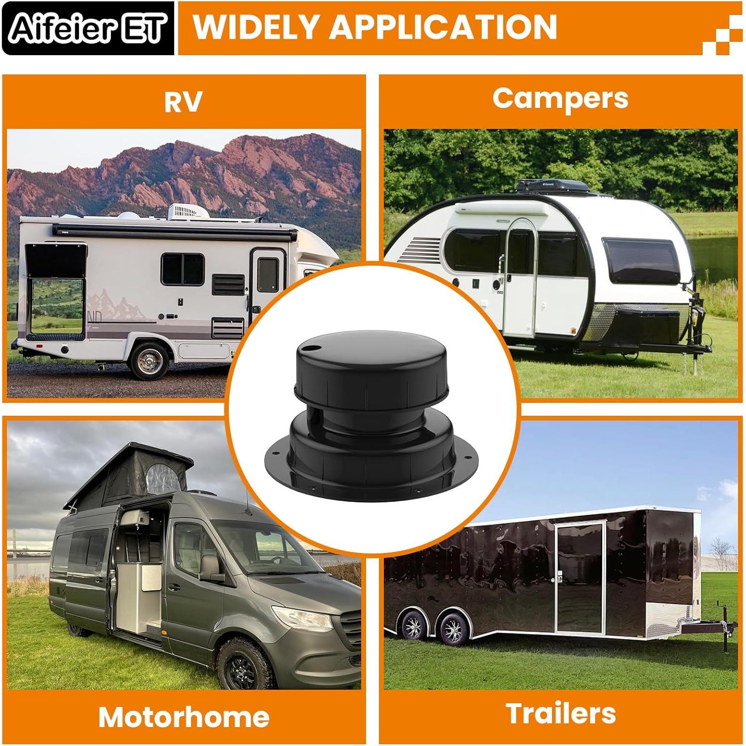 Tapa de Ventilación Aifeier ET para RV - 5.3" Diámetro