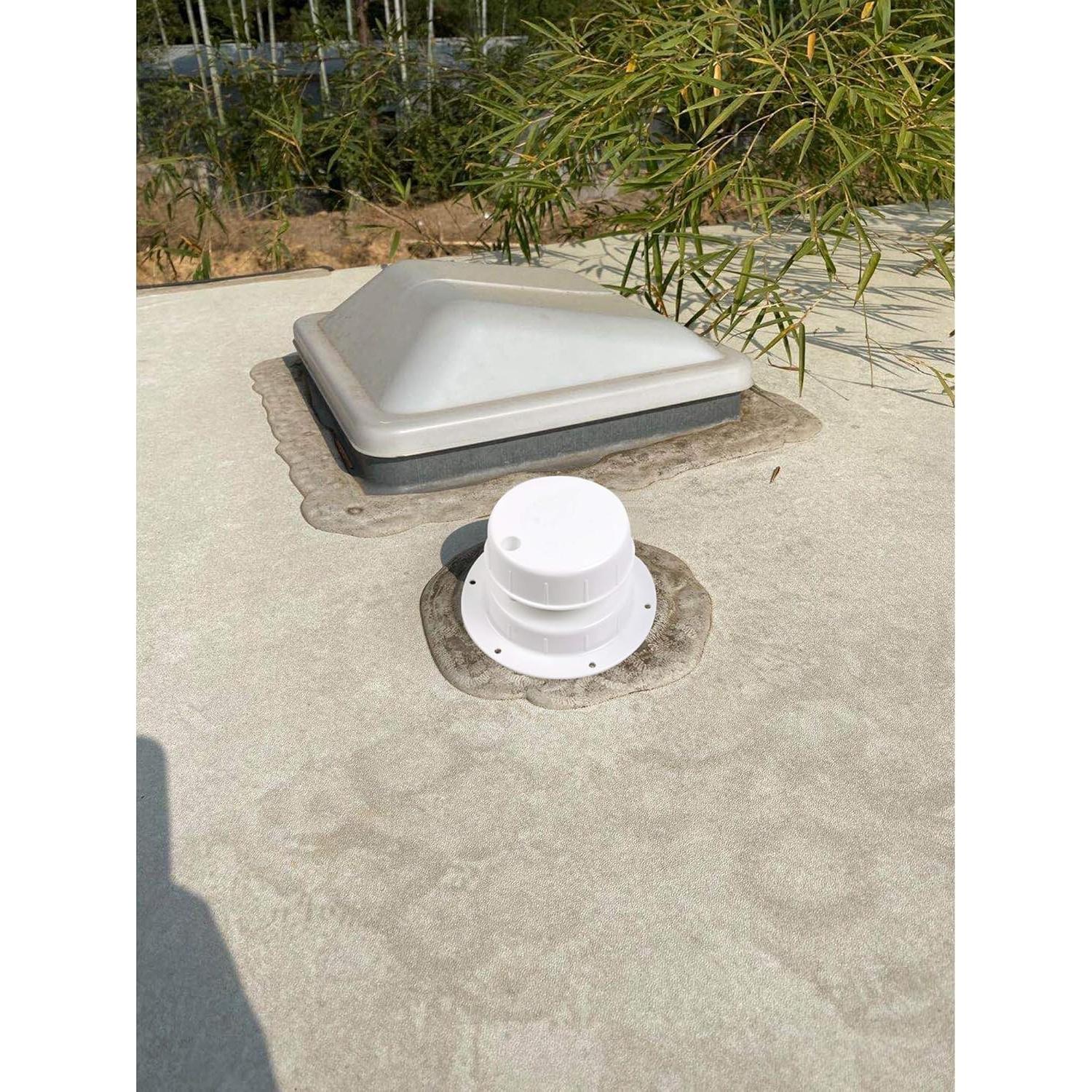 Tapa de Ventilación RVMATE para Tubo 2.54 a 6.03 cm Blanca