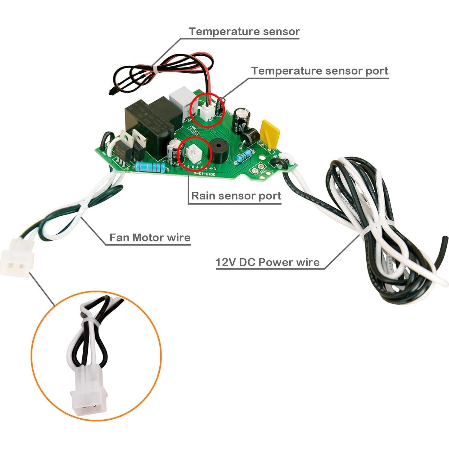 Placa de Circuito Impreso TUZIGUAIGUAI para Ventiladores Maxxfan