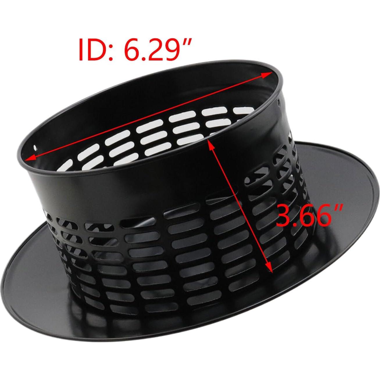 T Tulead Tapa de Chimenea Cono Superior 160mm Acero Inoxidable