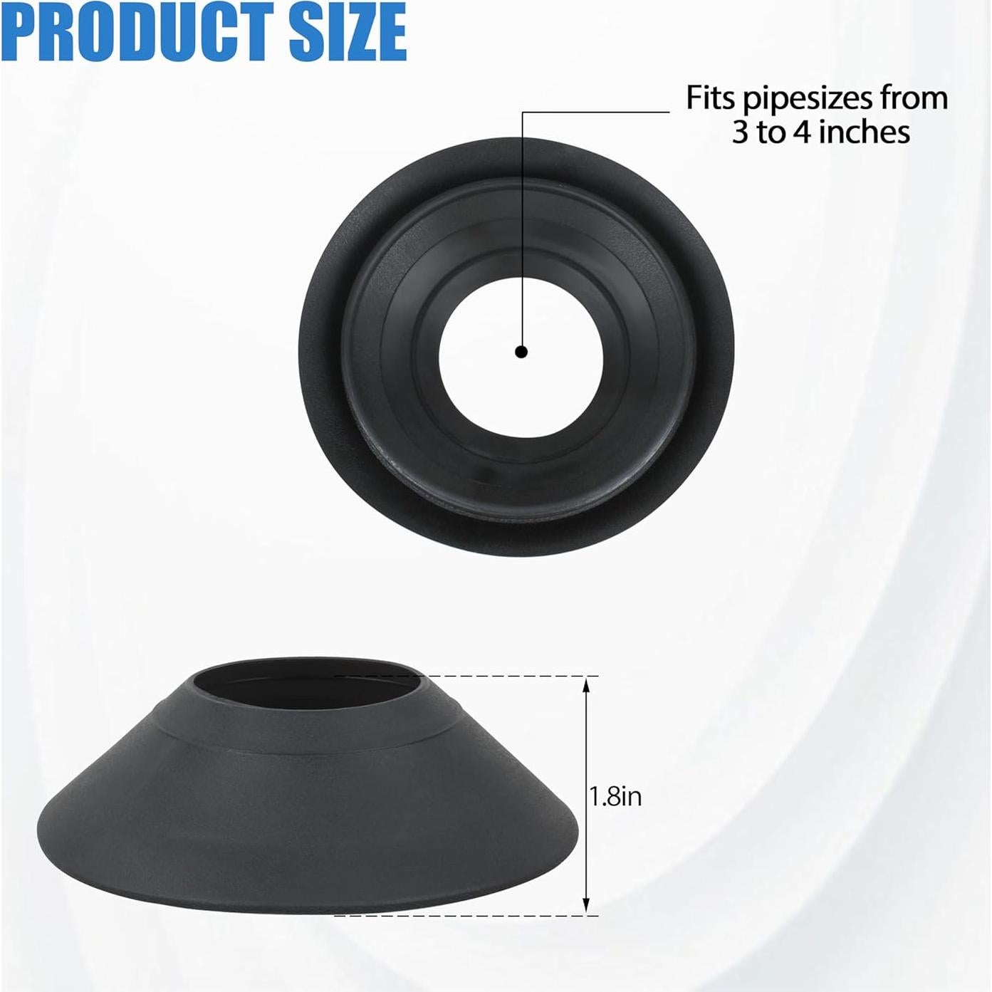 Collar de Lluvia 14137 KAZFFD 3-4 Pulgadas para Techo