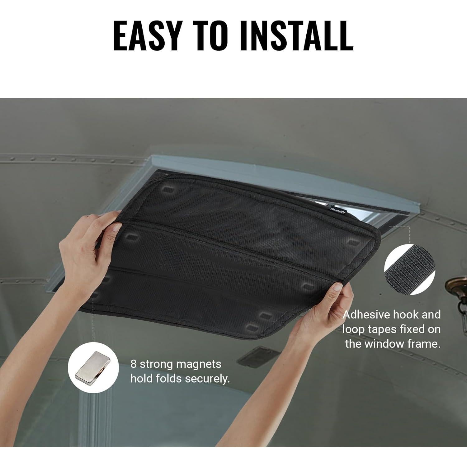 Cubierta de Ventilación BougeRV 15.8x15.8 cm Magnética Plegable