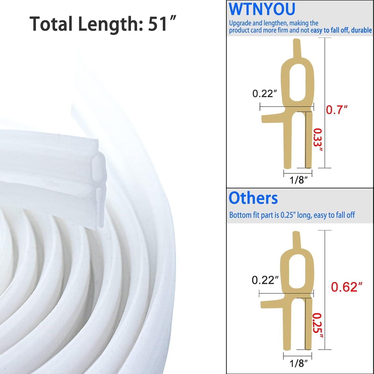 Sello de Ventilación de Techo RV WTNYOU 1.3m Blanco TPE