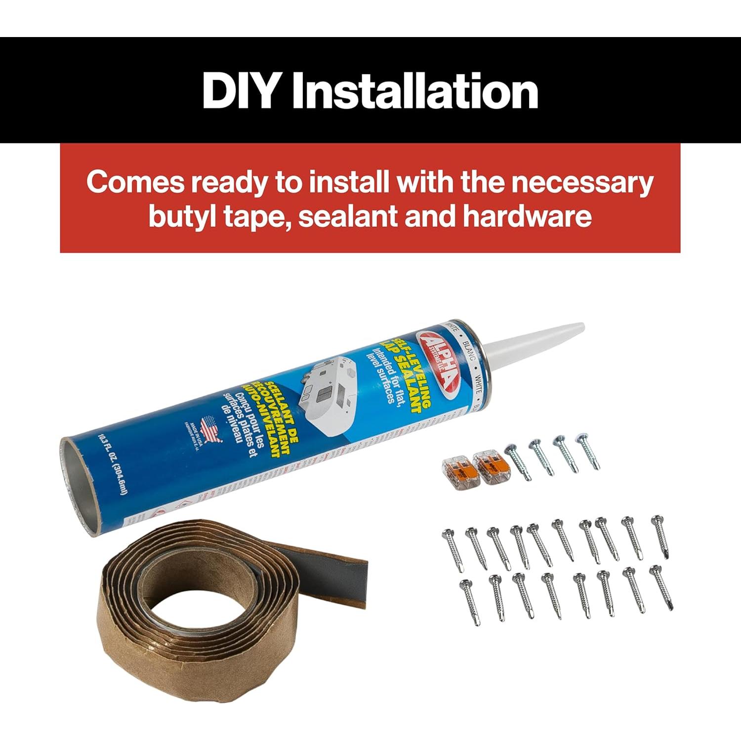 Ventilador de Techo Furrion 14" para RV 10 Aspas 12V Blanco