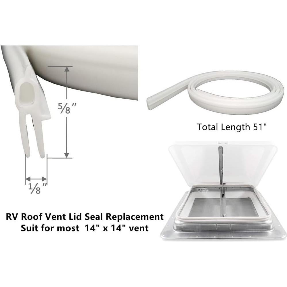 Sello de Ventilación de Techo ZRNIDIYR 51" Impermeable