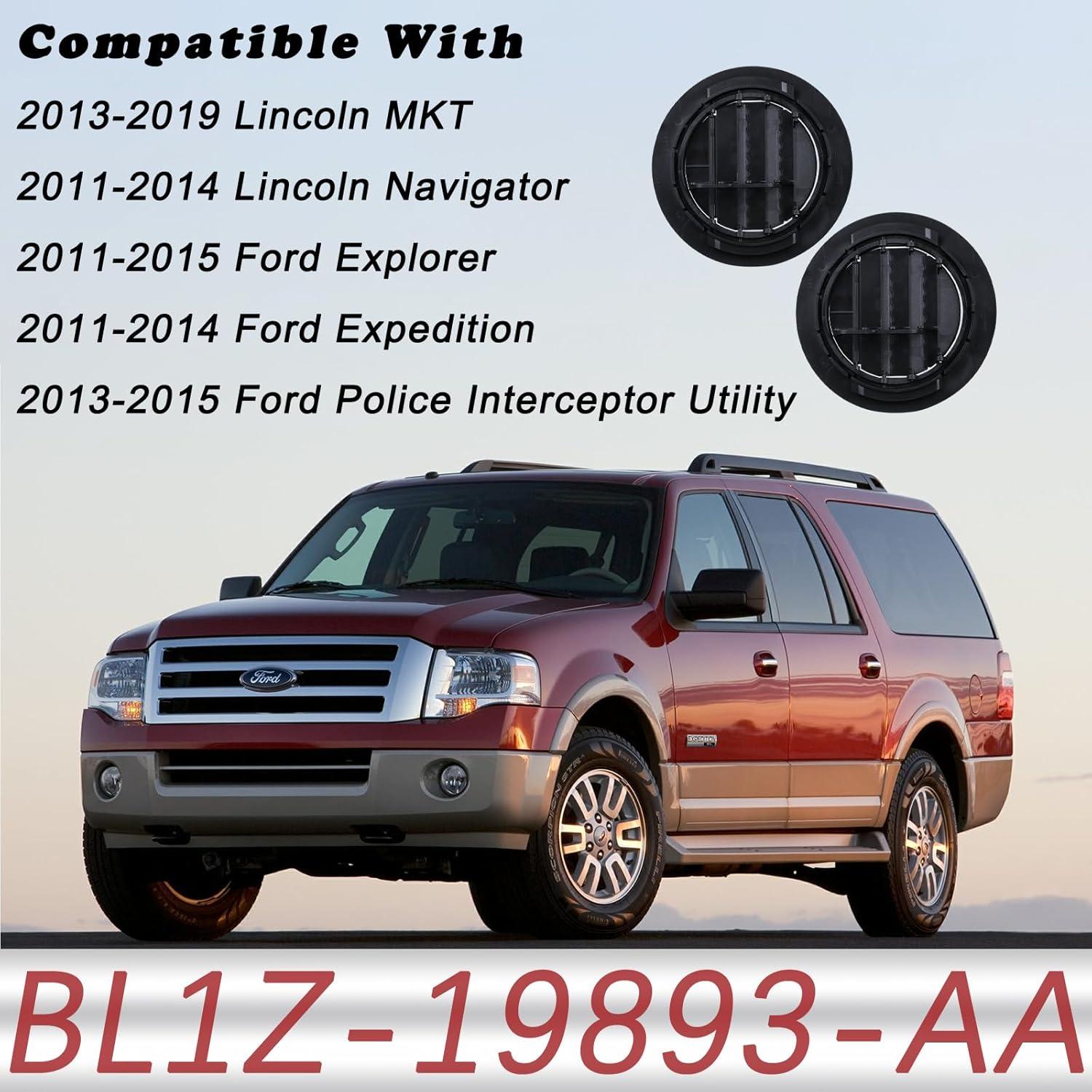 Cubiertas de Ventilación de Aire Acondicionado TQPONLY 2 Pcs para Ford y Lincoln