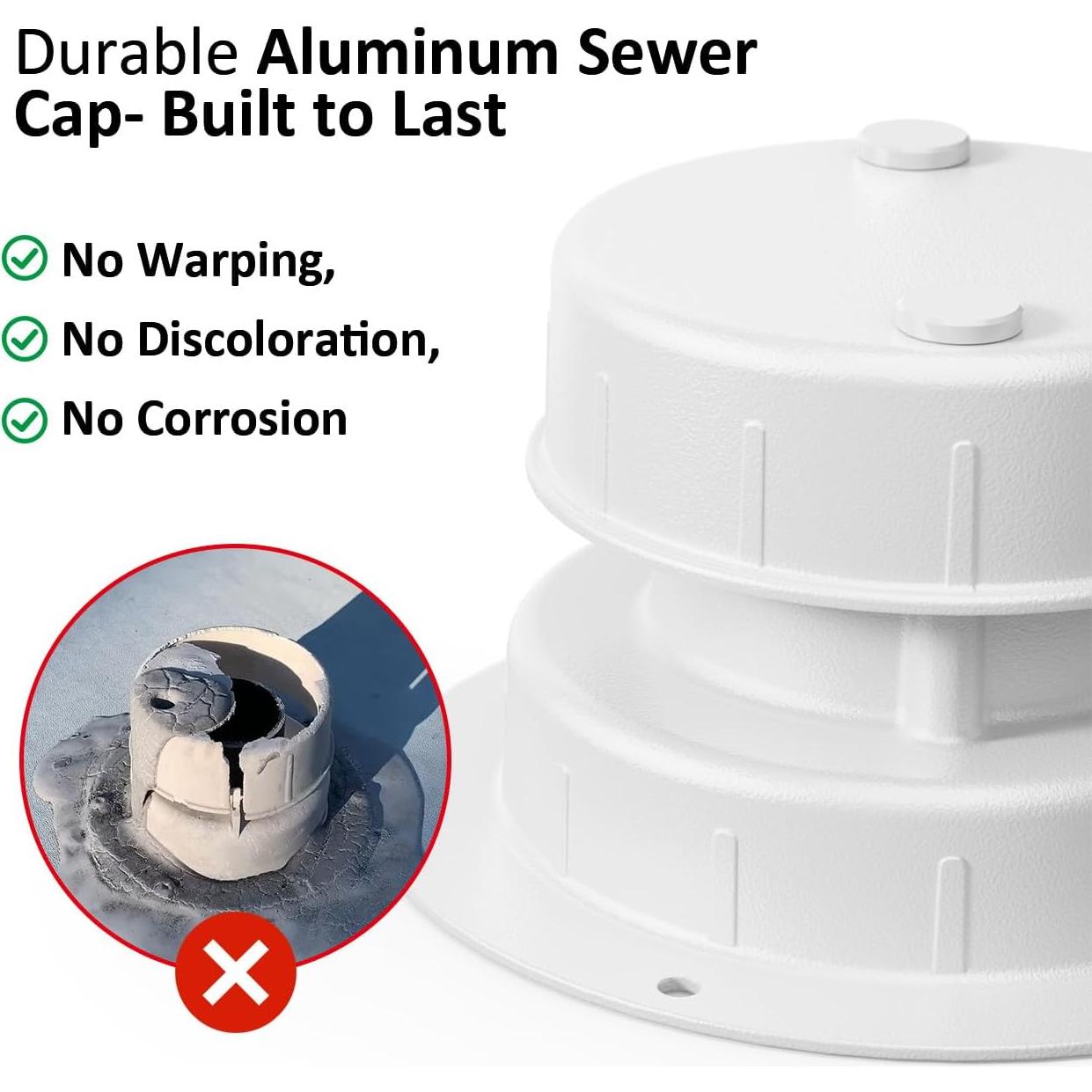 Tapa de Ventilación de Aluminio Golysoa para RV - 2 Paquetes