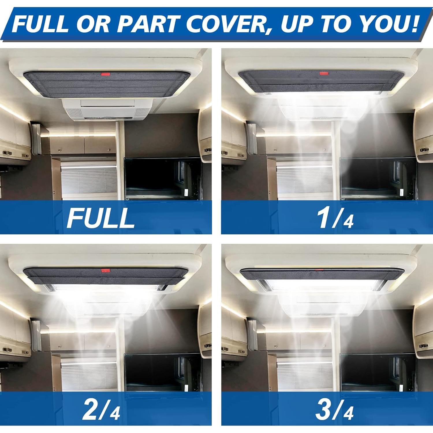 Cubierta de Tragaluces Plegable Magnética RVLAND 41x41cm Gris