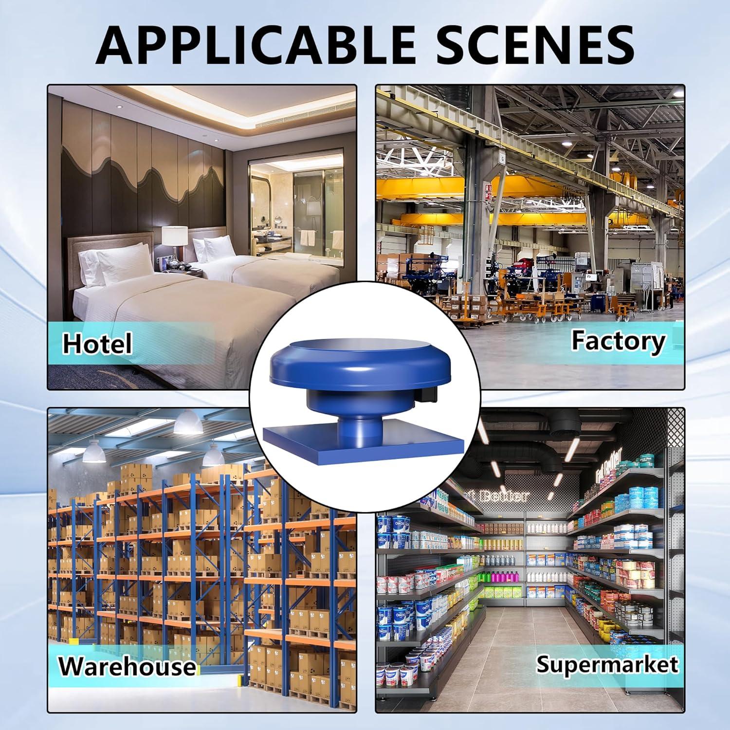 Extractor de Techo FICBXRA TSK-RF150 636 CFM 130W Azul