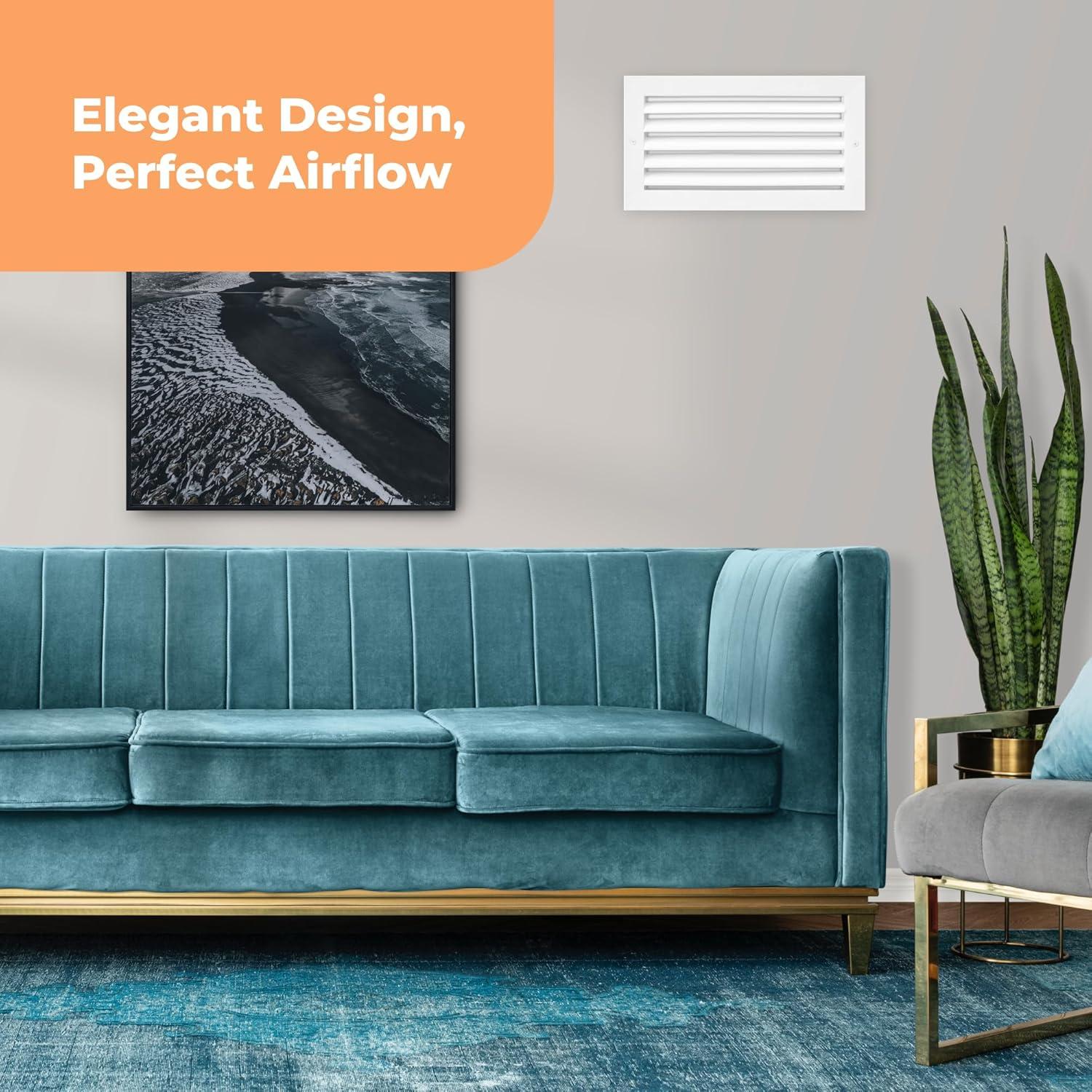 Rejilla de Ventilación de Aluminio Air 360 10x6 Pulgadas