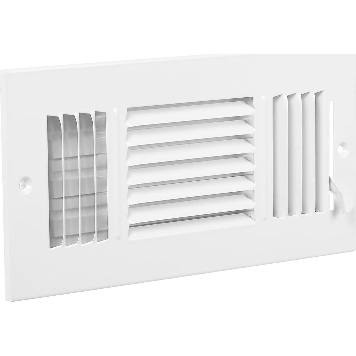 Rejillas de Ventilación VEVOR 10x25 cm Paquete de 6 Blancas