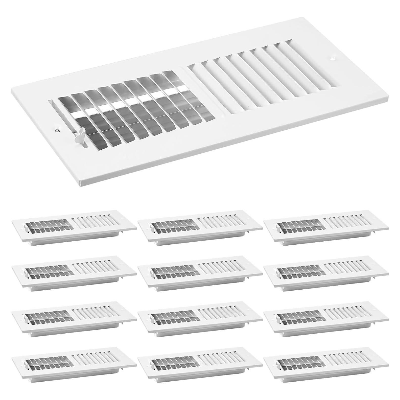 Cubierta de Ventilación Zonon 12 Pcs 25.4x10.16 cm Blanca