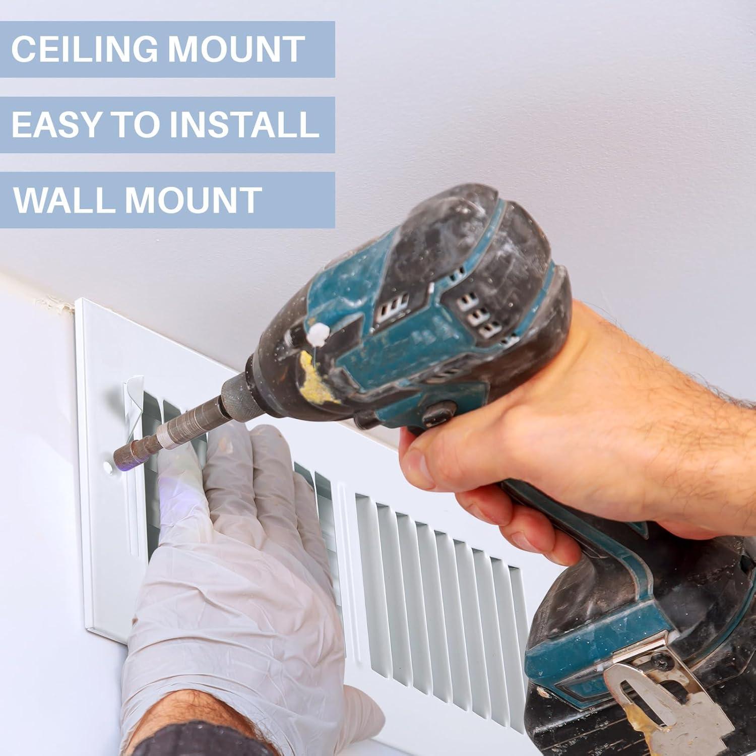 Cubierta de Ventilación Zonon 12 Pcs 25.4x10.16 cm Blanca