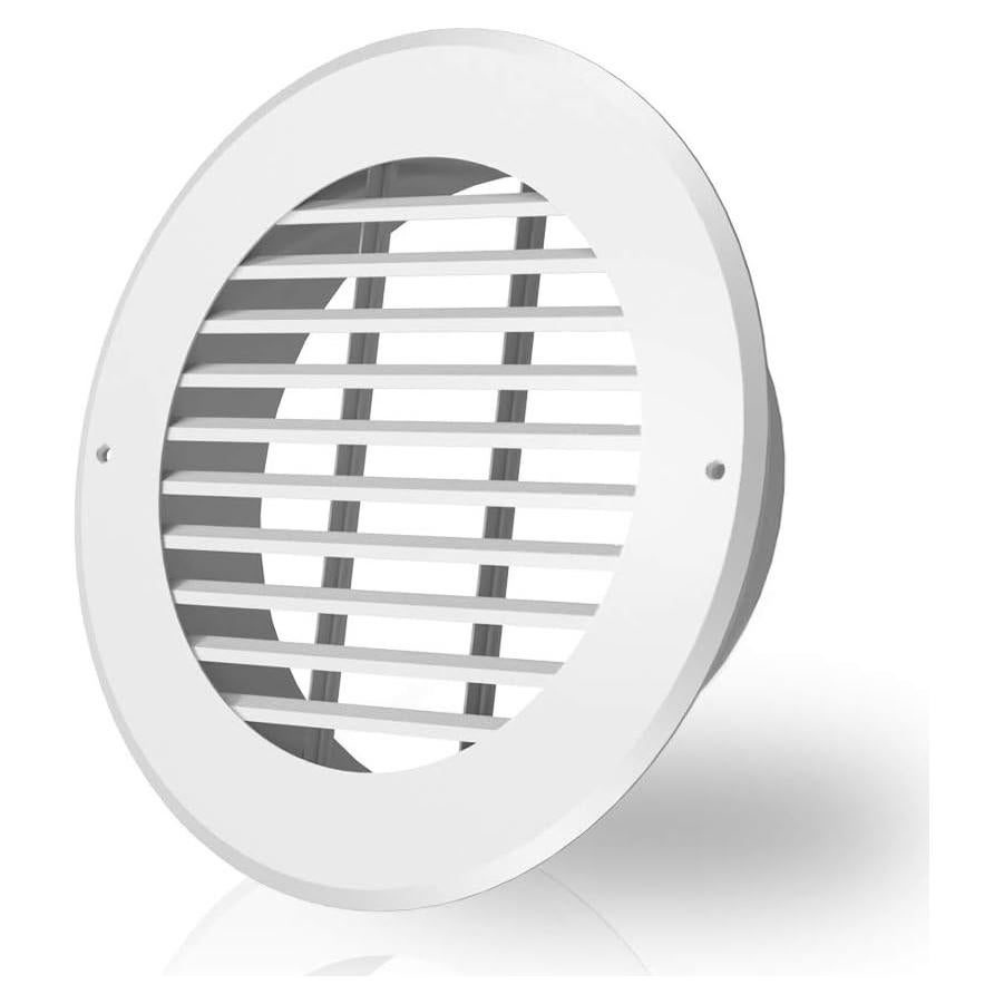 Rejilla de conducto de pared AC Infinity 20.3 cm blanca acero