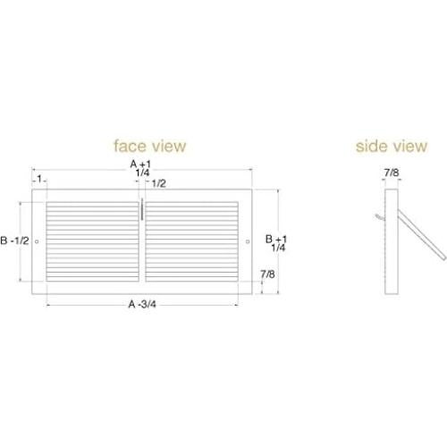 Registro de Baseboard de Acero Imperial RG0115 30.48 x 15.24 cm Blanco