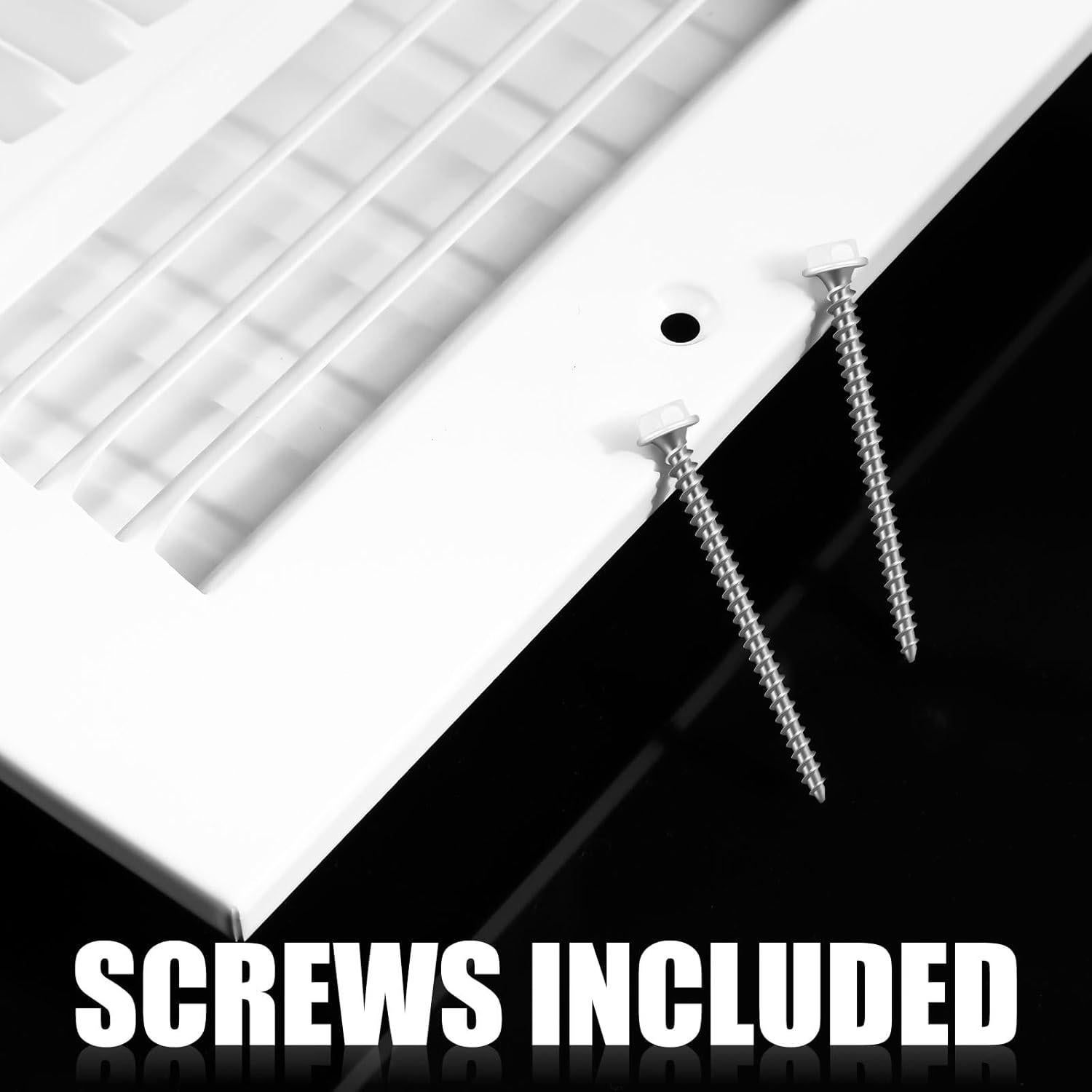 Juego de 12 Cubiertas de Ventilación Gisafai 25.4x15.2cm Blanco