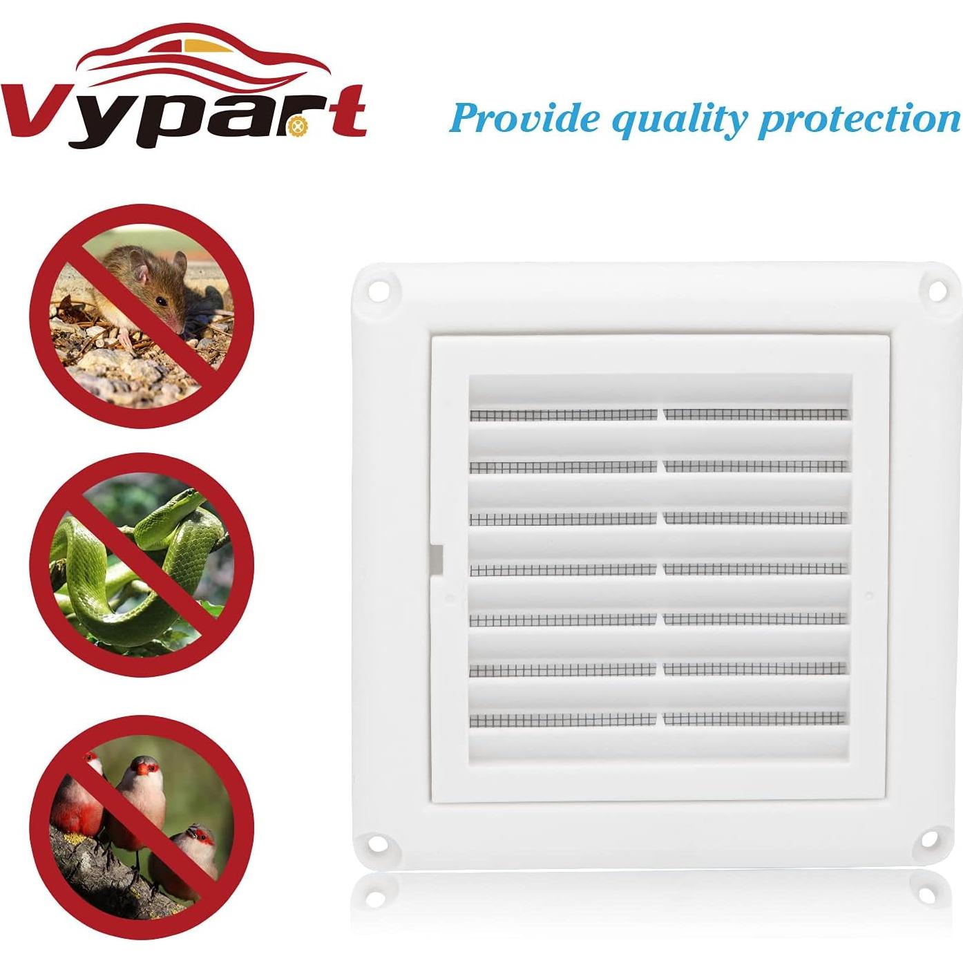 Cubierta de Ventilación Vypart 10 cm con Persiana y Filtro