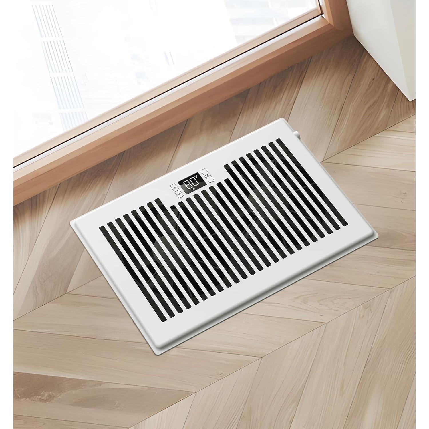 Ventilador Aumentador de Registro VELLEE 6" x 10" Blanco 10 Velocidades