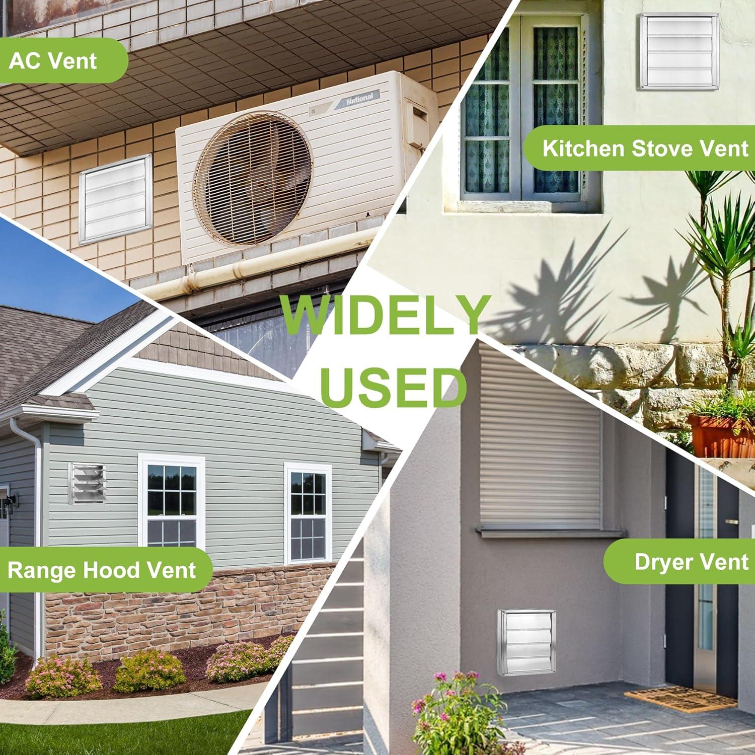 Tapa de Ventilación Exterior AMI PARTS 6" Acero Inoxidable