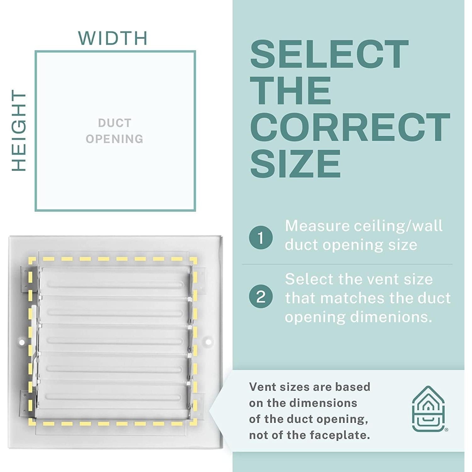 Cubierta de Ventilación de Techo Home Intuition 12x8 cm