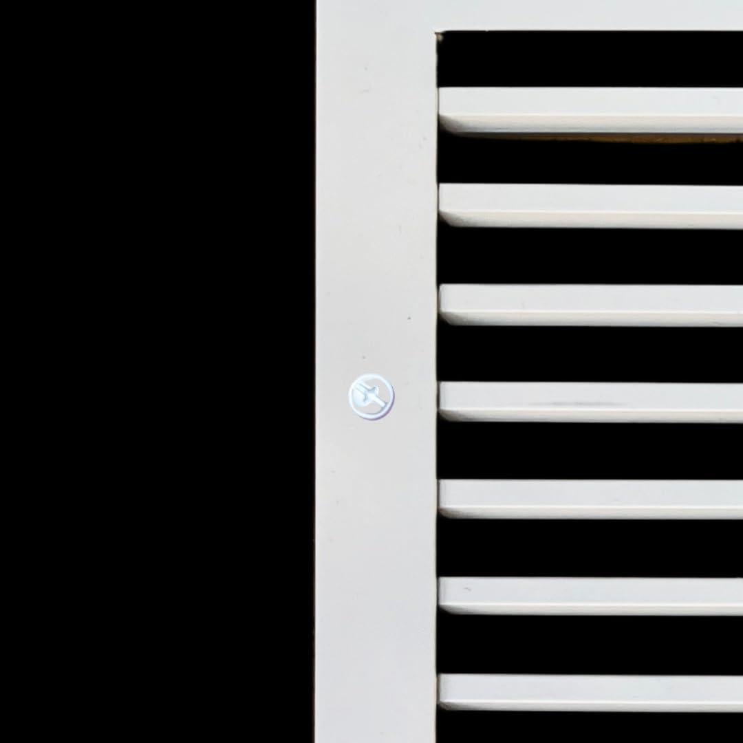 Rejilla de retorno de aire Shargo 15.24x25.4cm Aluminio Blanco