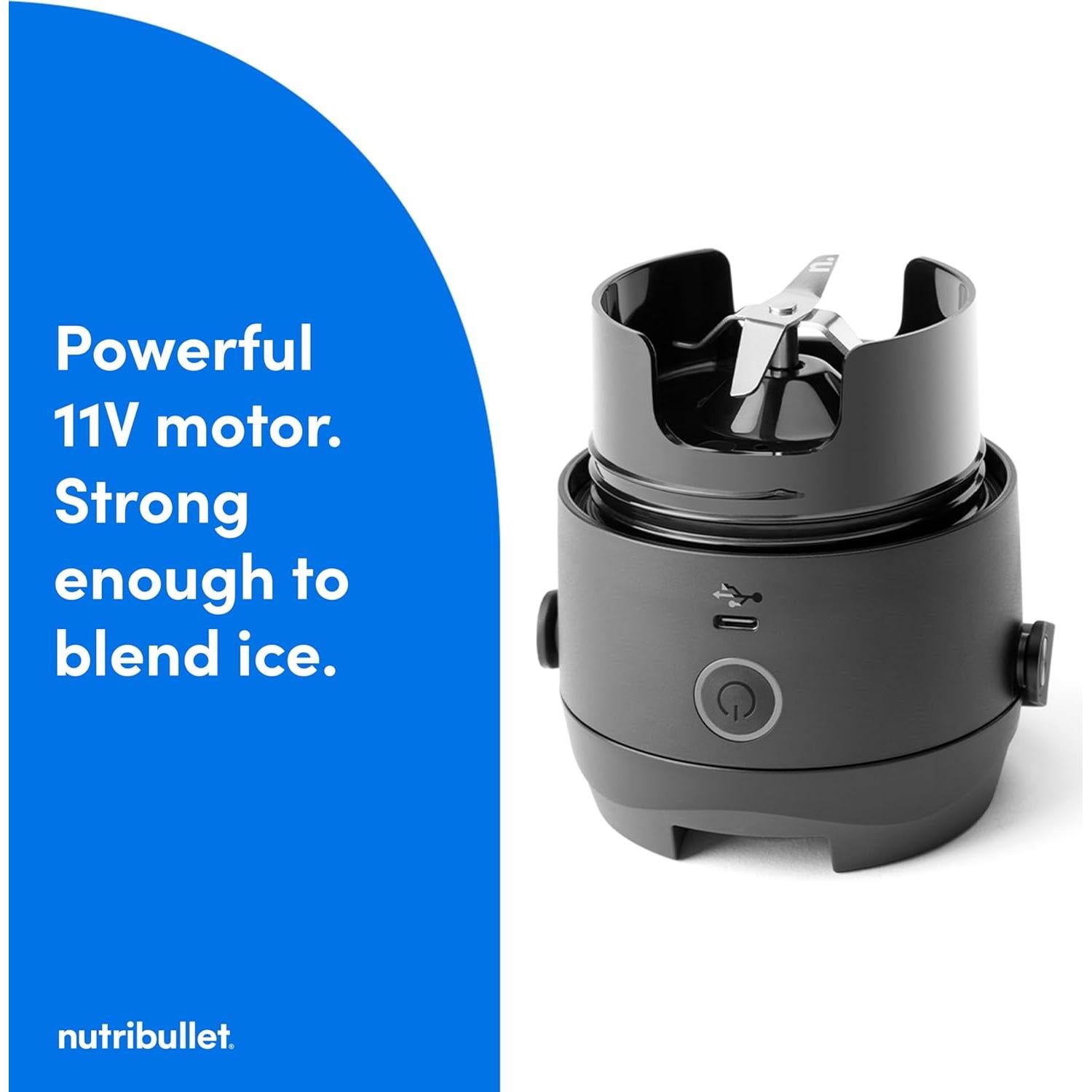 Licuadora Portátil NutriBullet Flip 20 oz Sin Cable Negra