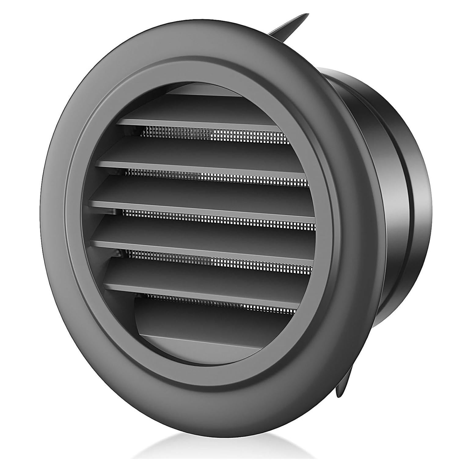 Ventilación de Soffit 6 Pulgadas PIIYOOSNN ABS Negra