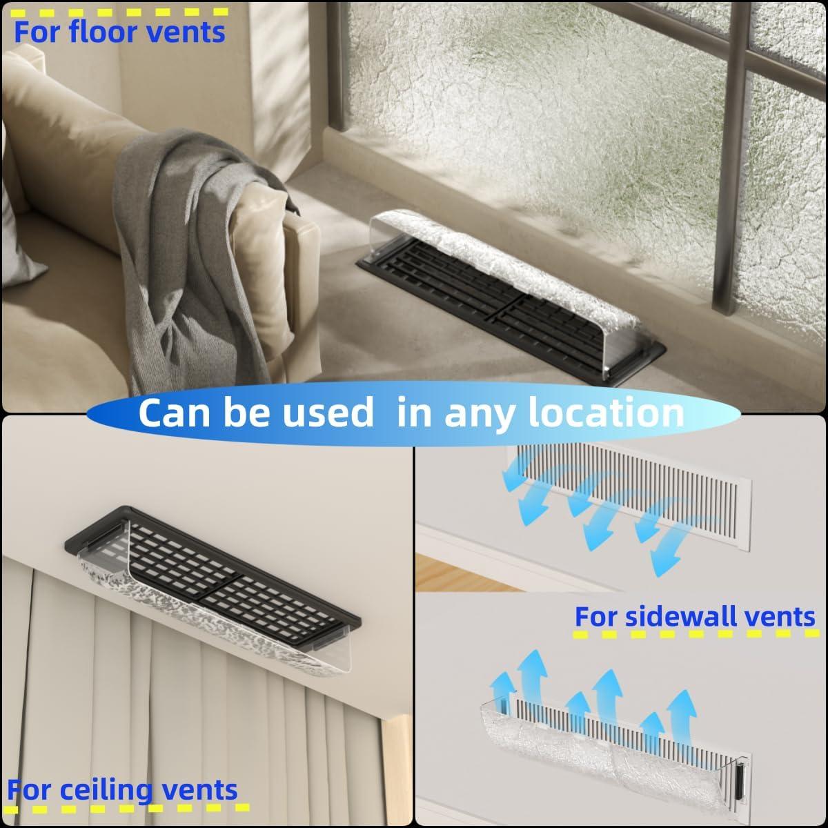 Deflectores de Aire Magnéticos HOPYANE Ajustables 22.86-39.37cm