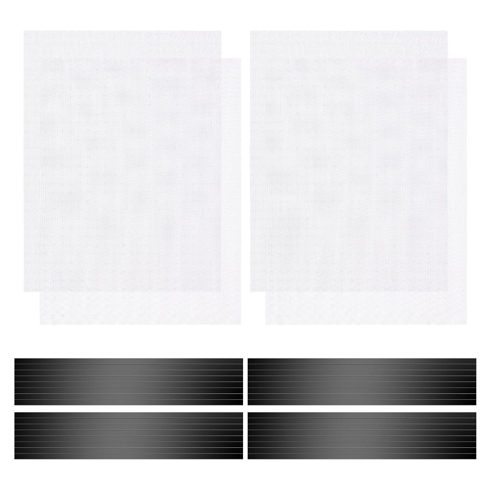 Paquete de 4 Cubiertas Magnéticas YSSHUI 40x30cm Blanco