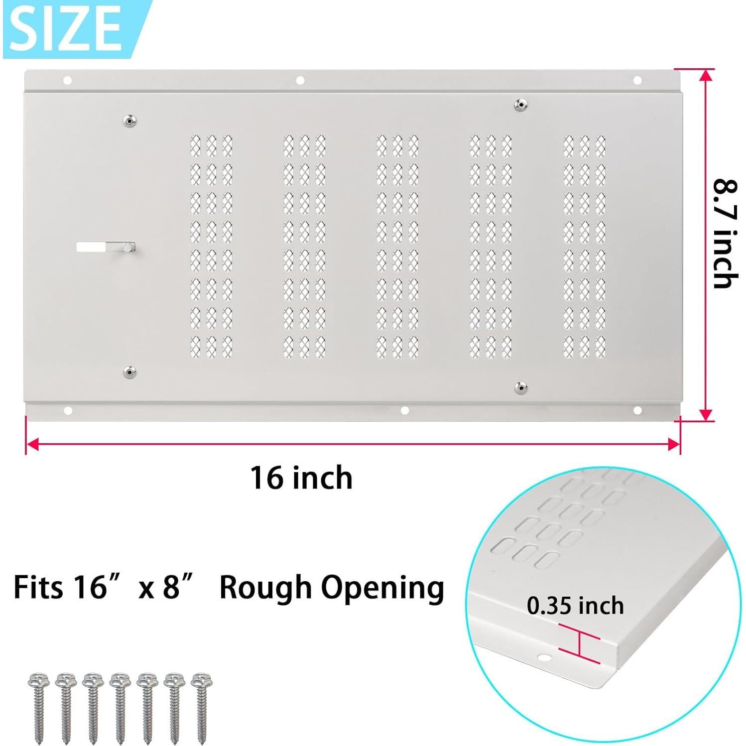 Cubierta de Ventilación de Fundación JIANBENKJ 16x20 cm 6PK