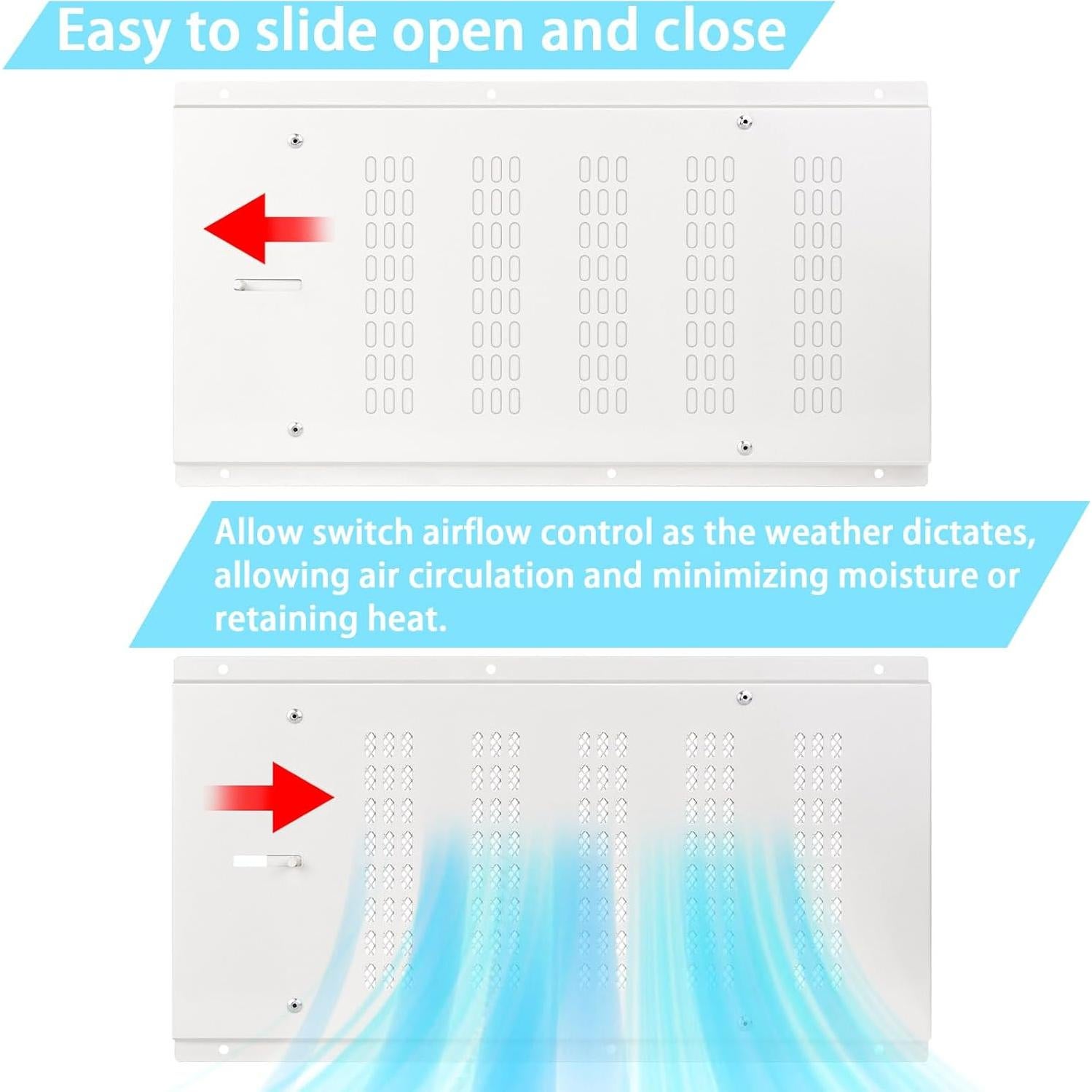 Cubierta de Ventilación de Fundación JIANBENKJ 16x20 cm 6PK