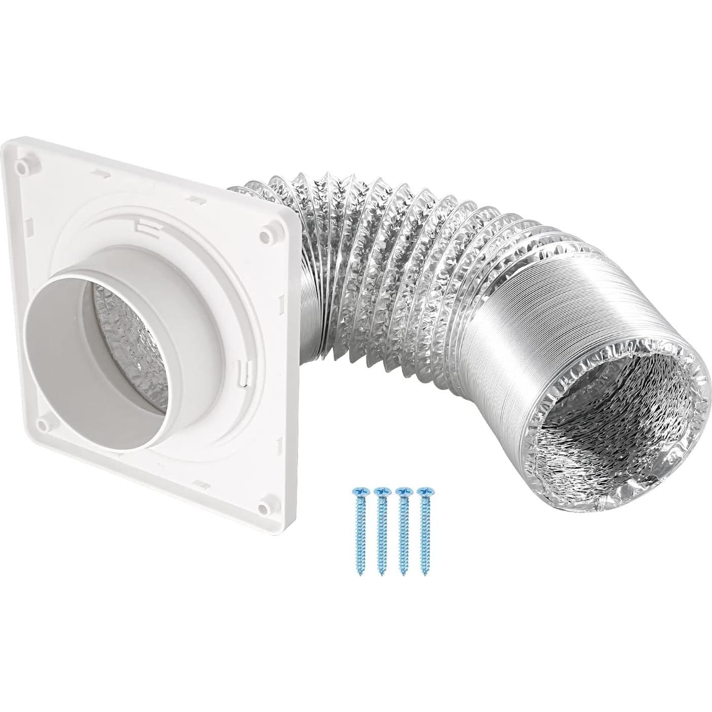 Kit de Manguera de Ventilación para Secadora PATIKIL 4" Blanco