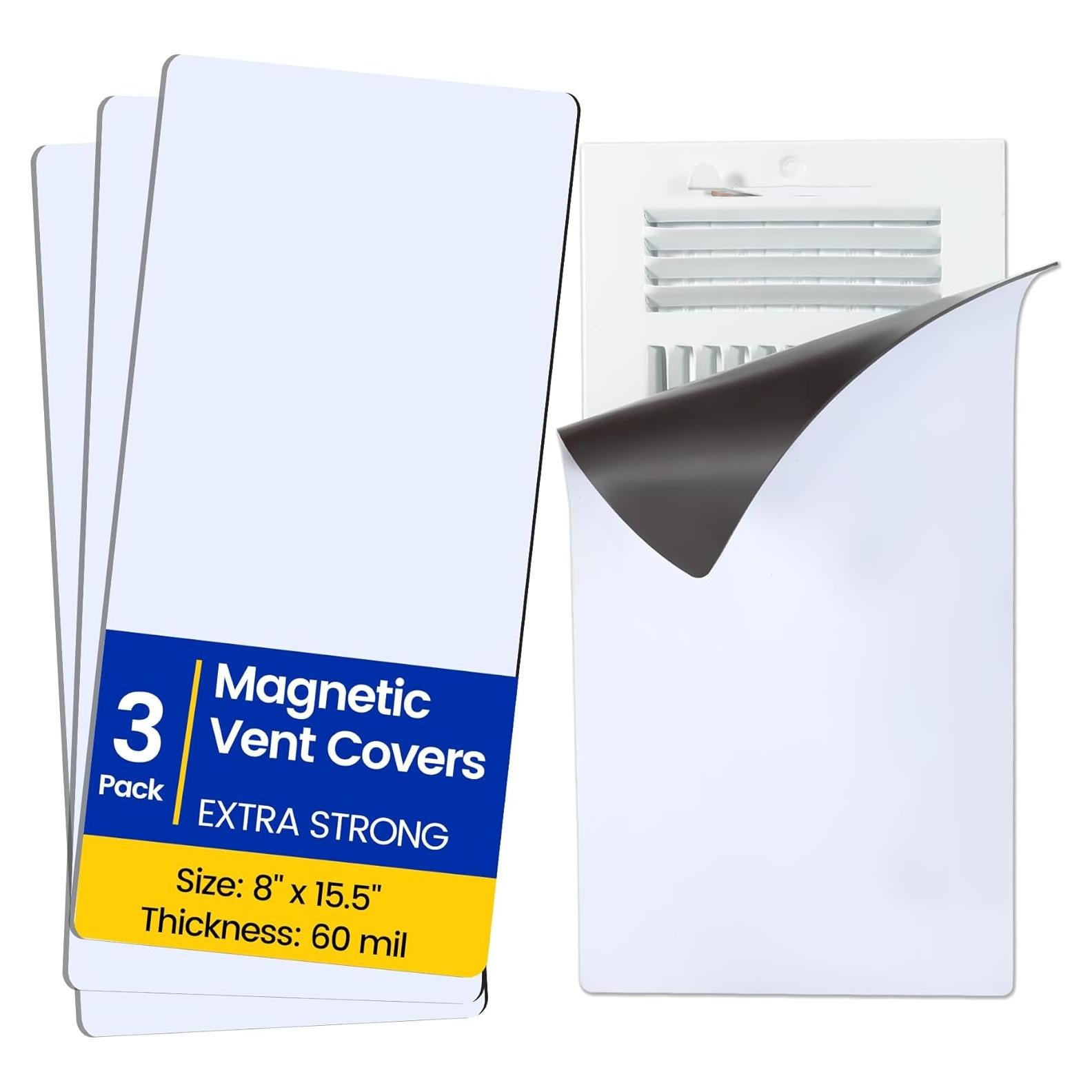 Cubiertas Magnéticas para Ventilación Seatern 20.32x39.37 cm Paquete de 3