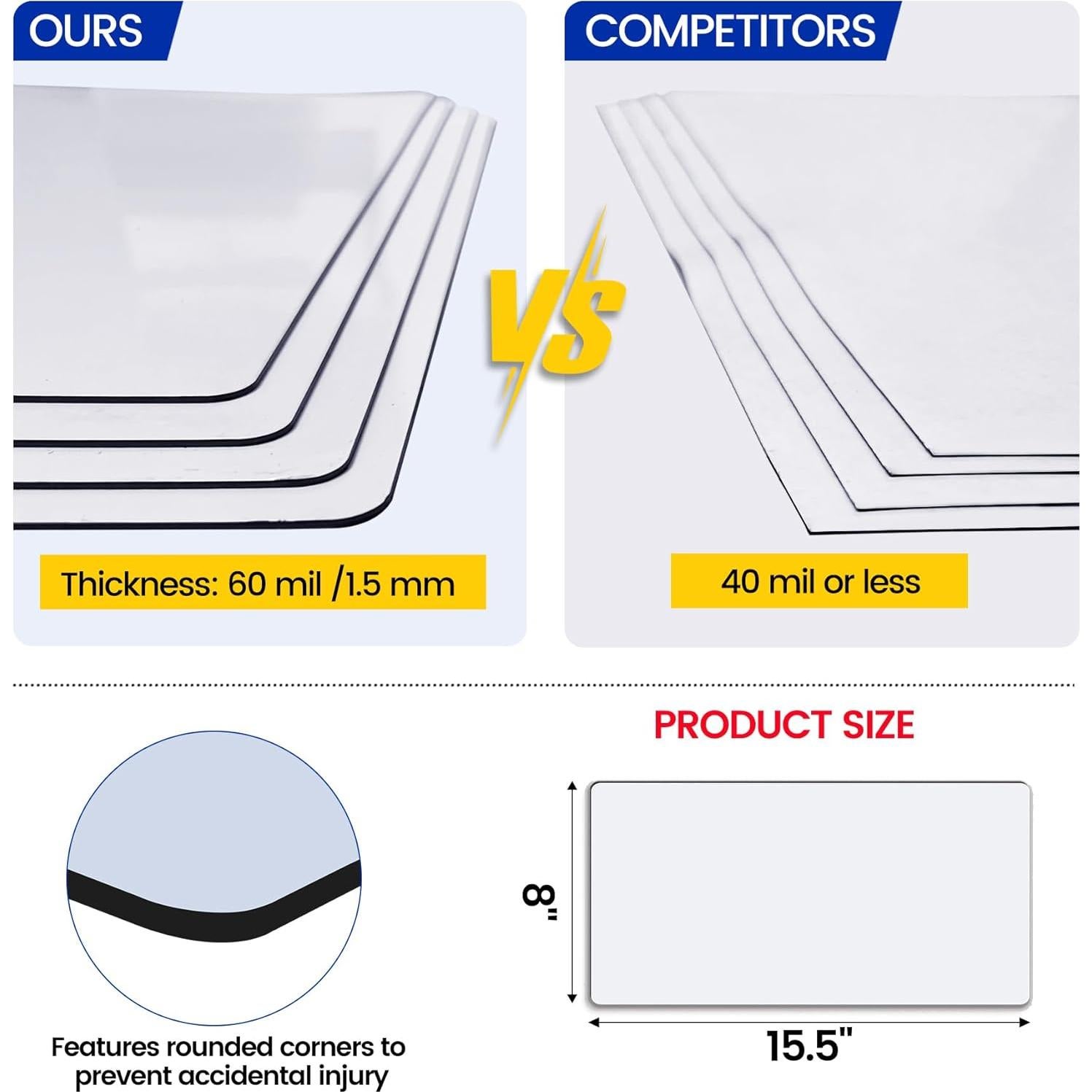 Cubiertas Magnéticas para Ventilación Seatern 20.32x39.37 cm Paquete de 3