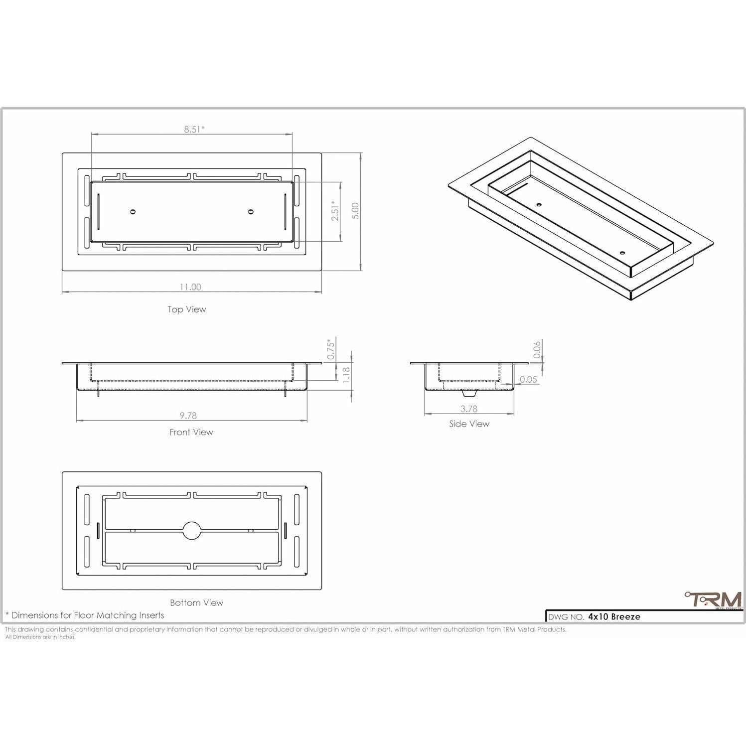 Ventilador de Piso Integrado TRM 410 Negro Metal Elegante
