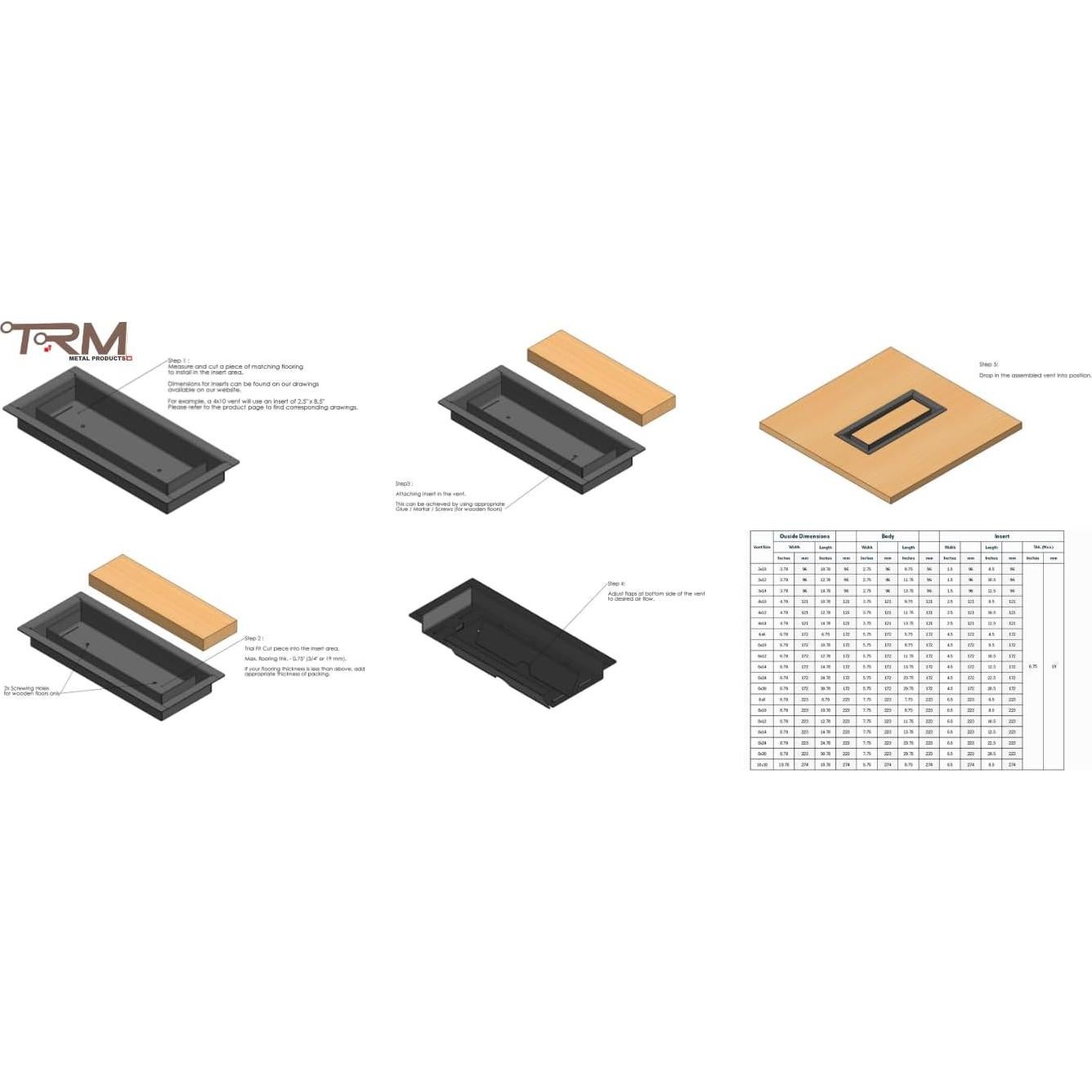 Ventilador de Piso Integrado TRM 410 Negro Metal Elegante