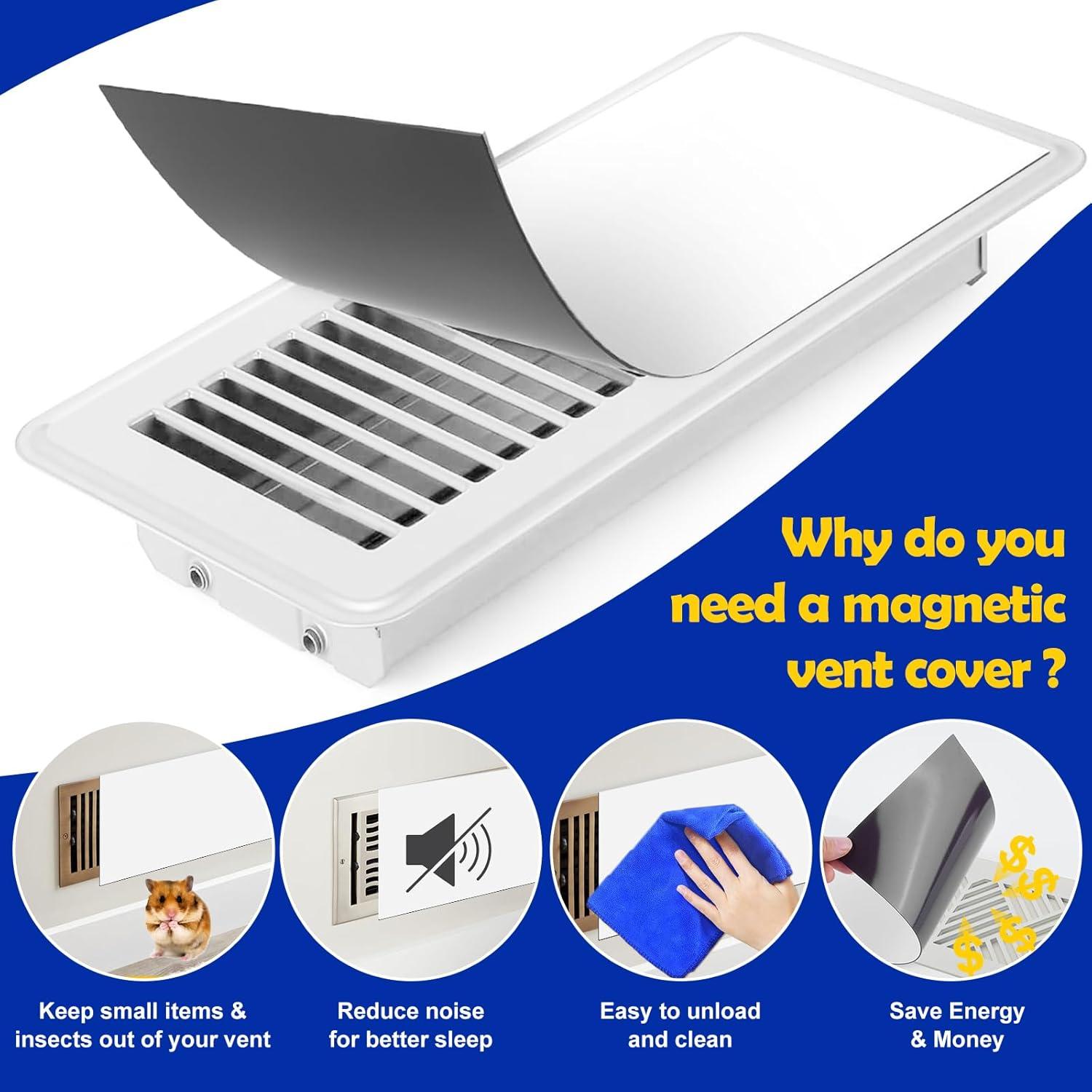 Cubiertas Magnéticas para Ventilación FONKI 34.92 cm x 34.92 cm 2 Piezas