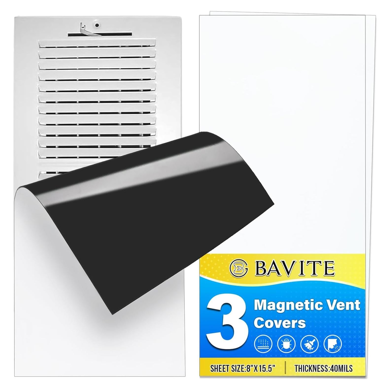 Cubiertas Magnéticas para Ventilación E BAVITE 3 Piezas 20.32x39.37 cm