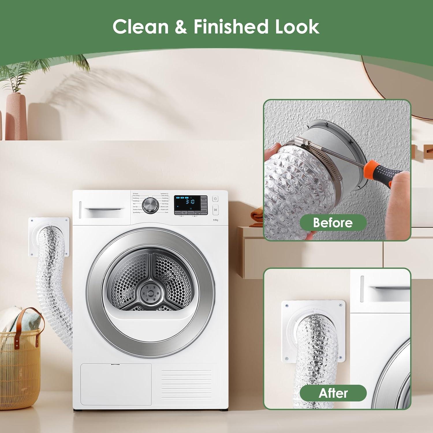 Conector de Ventilación de Secadora Fosenlion 10 cm x 2.44 m